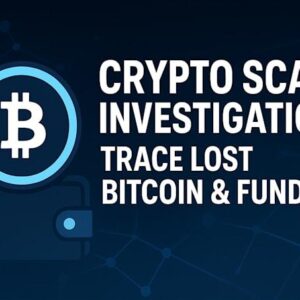 Crypto recovery California showing a map of California with blockchain tracing icons and a recovered funds checkmark