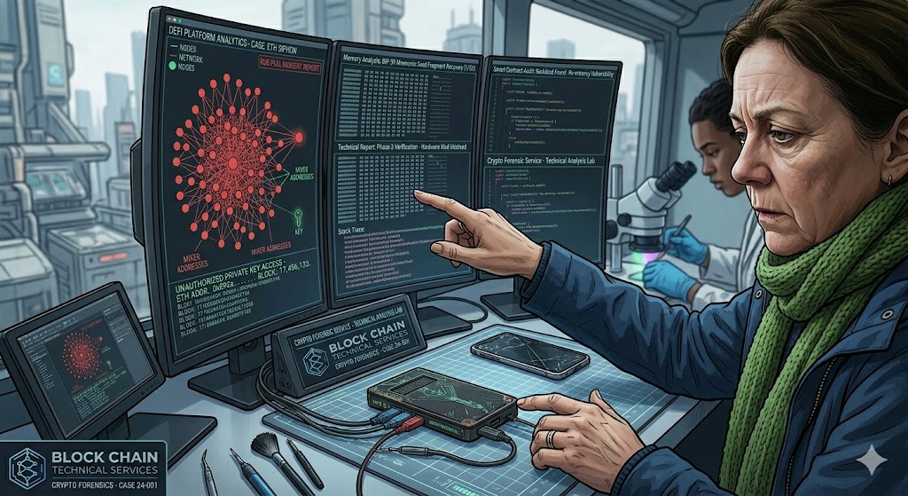 Crypto phishing attack recovery tracing stolen funds from fake websites emails and popups that steal seed phrases